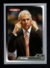 2005-06 Topps Total Silver #411 Gregg Popovich San Antonio Spurs HOF