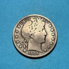 (1) Beautiful Toned Antique 1906-S Barber Half Dollar CHOICE VG-VERY GOOD