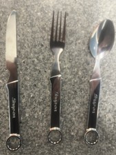 Promotional Snap On 3pc Cutlery Stainless Steel Set
