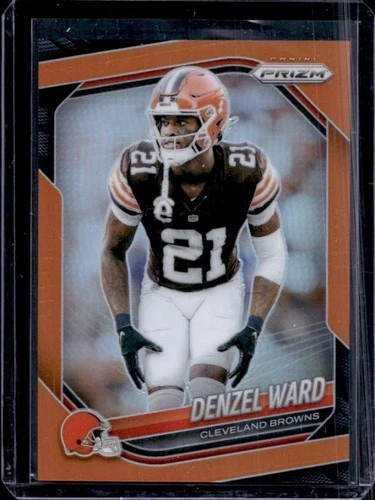 2025 Panini Prizm Denzel Ward Orange #/249 Browns