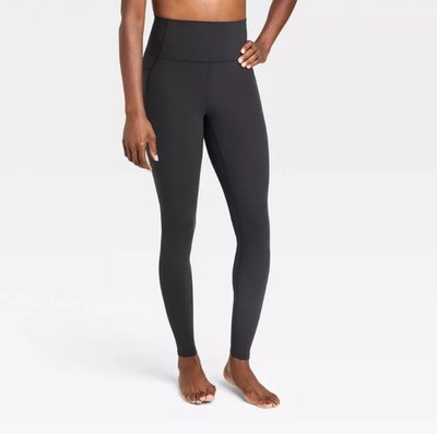 All in Motion Women's Everyday Soft Ultra High Rise Pocketed Leggings Black XXL