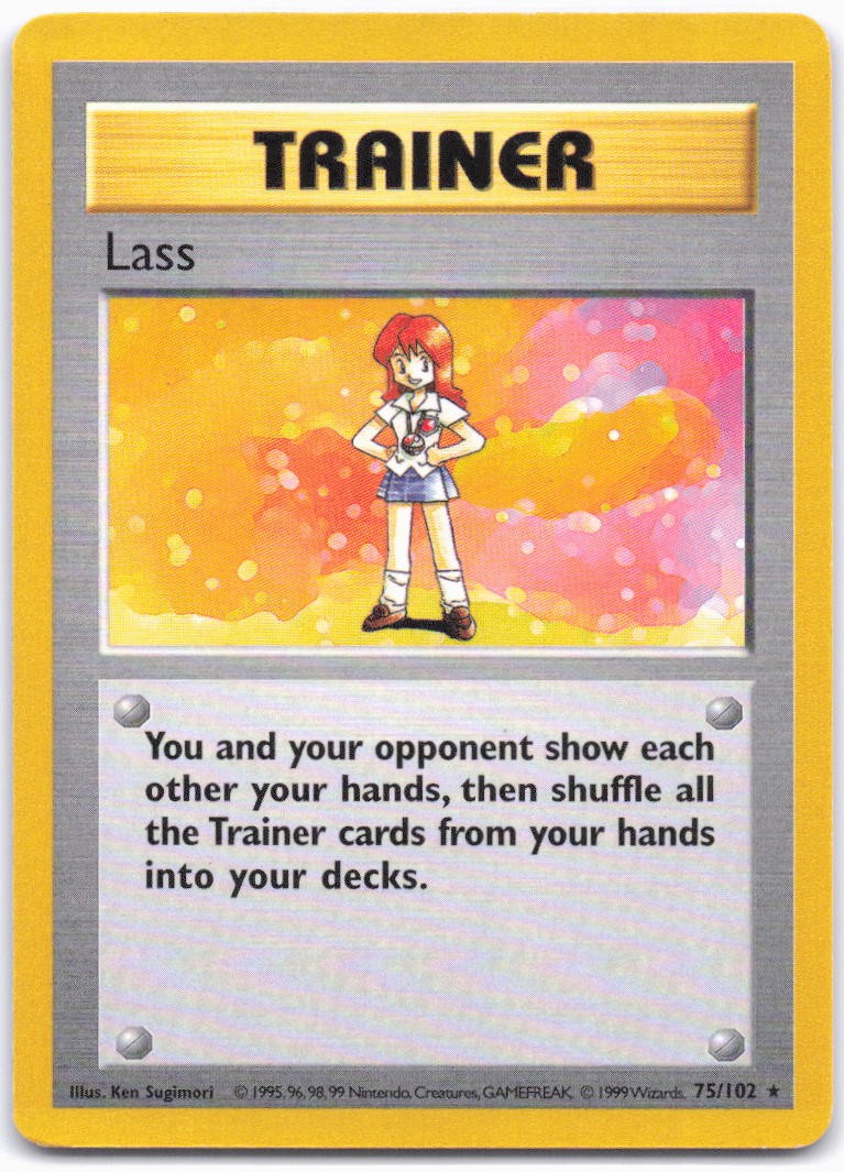 Base Set (Shadowless) #075/102 Lass MP