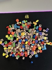 Wooden Alphabet Letter Blocks  Colorful Beads Educational Toy for Ages 3-7