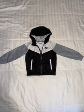 Nike Windbreaker Hoodie Full Zip Jacket Unisex Toddler Size 3T Black  White