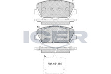 Bremsbelagsatz Vorne Sumitomo-System für Hyundai i30 GD Coupe Hatchback ab 13->