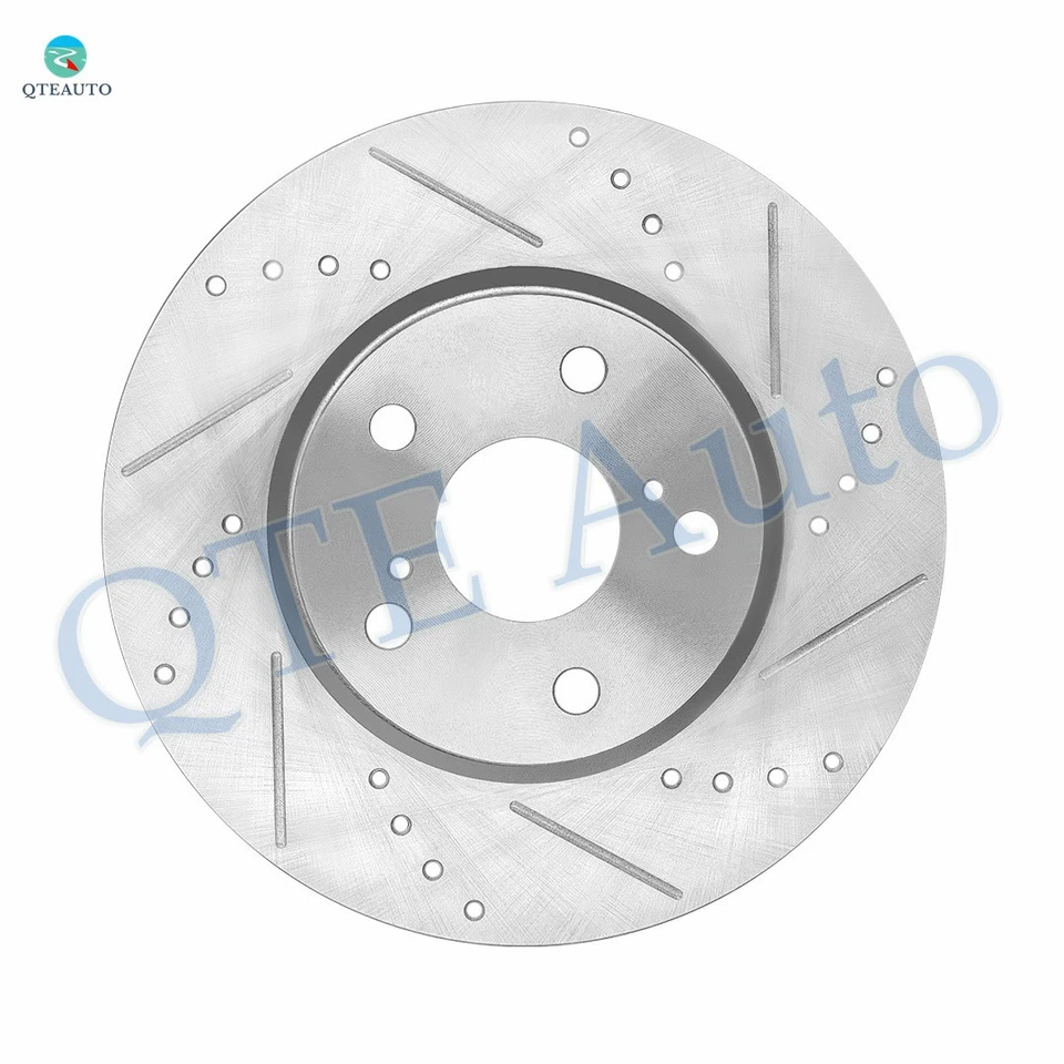 Rotores de disco de freno delanteros ranurados perforados 296 mm a 2006-2008 2014 2015 Lexus IS250 Foto 2 de 4