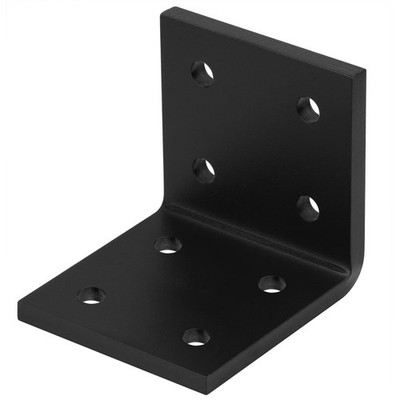 3-1/2'' Heavy-Duty Steel L-Brackets, 90 Degree, 1/4'' Thick - Supports 300 lbs