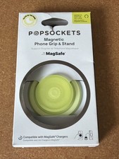 Popsockets Magnetic Phone Grip  Stand Round Chartreuly Translucent Glows OPENEW