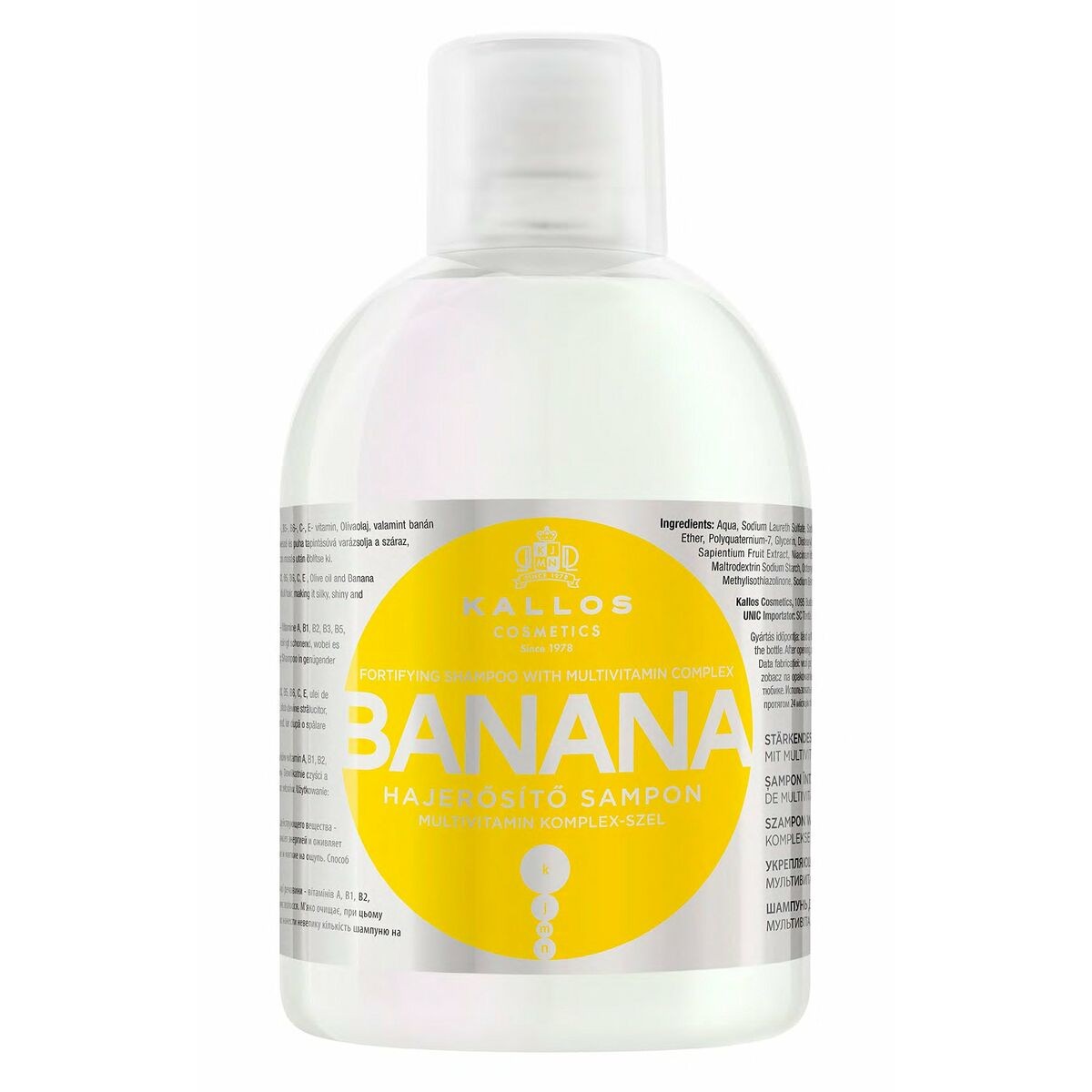 Shampoo rinforzante Kallos Cosmetics Banana 1 L