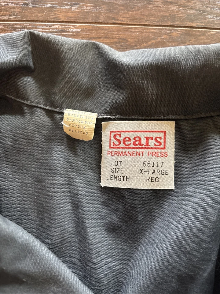 Mono mecánico vintage Sears Auto Center empleado gris XL Foto 2 de 4