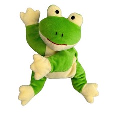 Ty Pillow Pals Frog Stuffed Animal Toy 14 Inch Plush Sewn Eyes Soft Squishy 1996