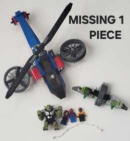 LEGO Lot Marvel Spider-Man 76016, 76004, 76015, Super Heroes- Iron Man 76006