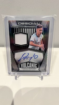 2020-21 Panini Obsidian Volcanic Material Signatures Gonzalo Martinez /105