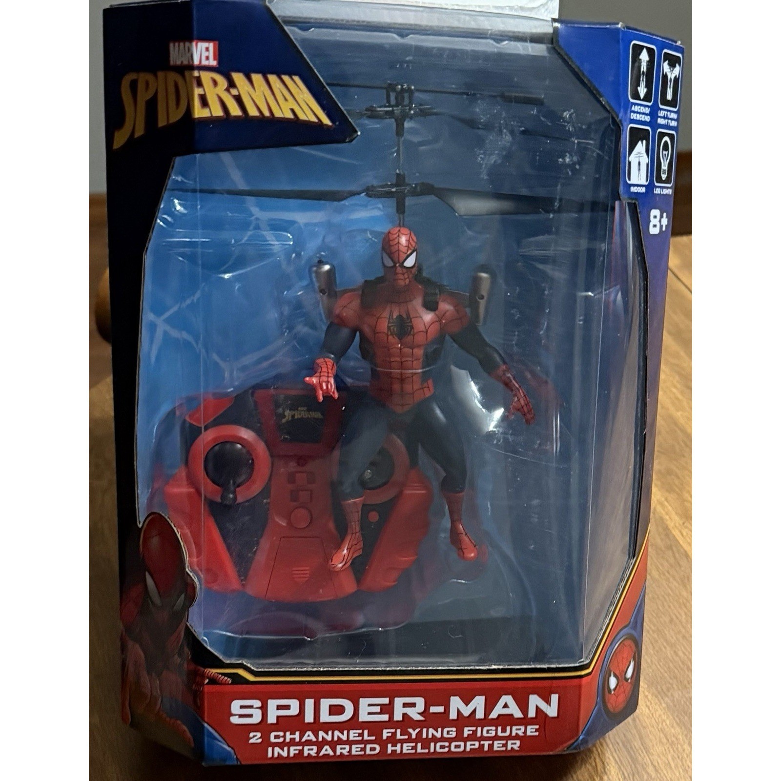 Marvel Spider-Man RC Flying Figure Infrared Helicopter World Tech Toys 34878 New
