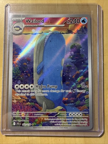 Pokémon TCG Wailord Special Illustration Rare Card Journey Together 162/159 Mint