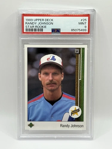 1989 Upper Deck Star Rookie Randy Johnson RC #25 PSA 9 Mint Expos Mariners HOF