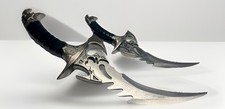 Fantasy Collectible Dagger Set Stainless Steel Blade Black Handle Sheath