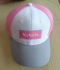 KUBOTA HAT / BASEBALL CAP - PINK / GRAY / WHITE - BRAND NEW