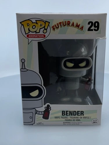 Funko POP! Animation Futurama Bender #29 Vinyl Figure DAMAGED BOX SEE PICS