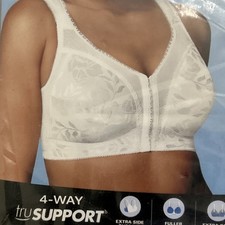 Playtex 18 Hour 4695 SUPPORTIVE FLEXIBLE BACK - FRONT CLOSE Size 38B IVORY New