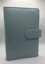 PU Leather Notebook A6 Ring Binder Budget Planner Organizer Cover Pockets Lables