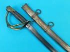 Antique US Civil War C. Roby Model 1860 Cavalry Sword w/ Scabbard