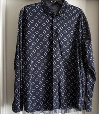Ted Baker Geometric Button Down Shirt Size 7