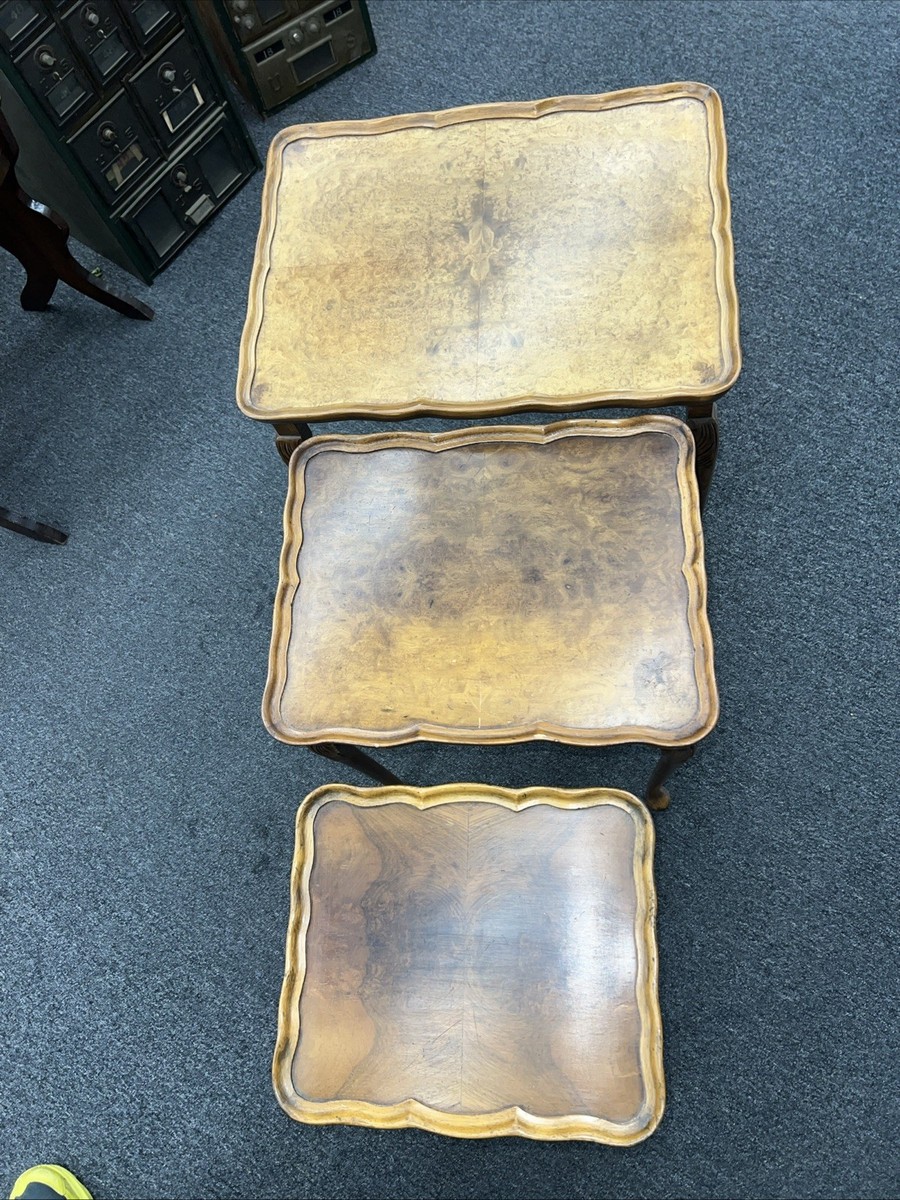 English Nesting Tables by Bevan Funnell Reprodux set of 3 tables