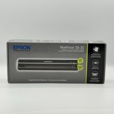Epson WorkForce DS-30 Portable Document Scanner USB Open Box Complete