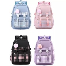 Girls Large Rucksack Laptop Backpack School Travel Shoulder Student Book Bag