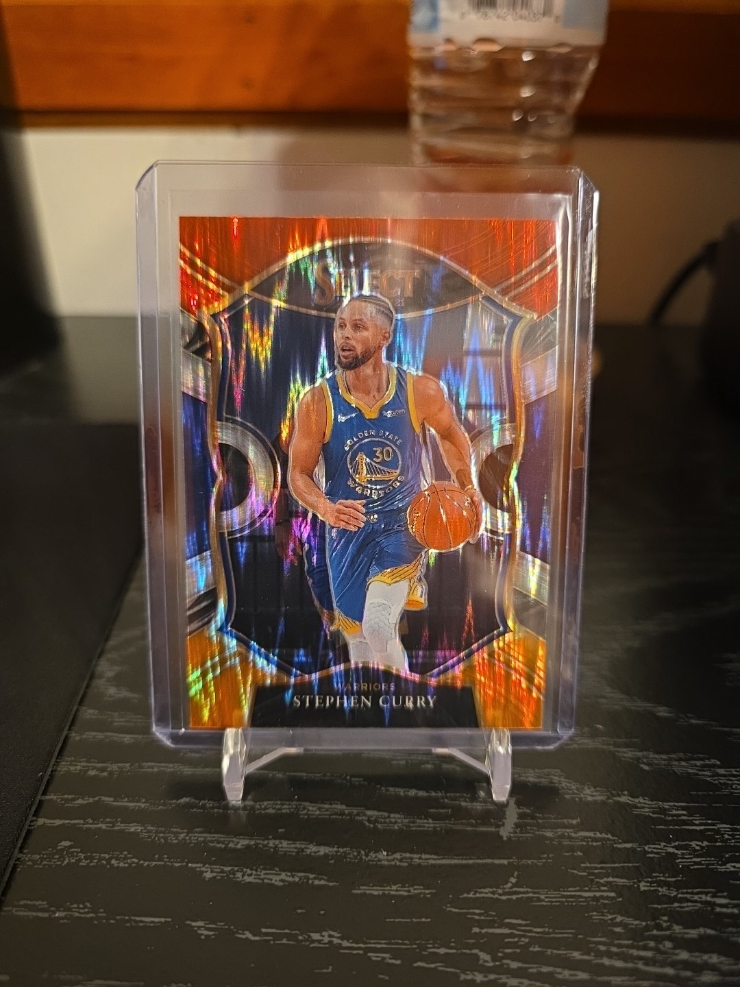 2020-21 Panini Select - Concourse Stephen Curry #57 Red White Orange Flash Prizm