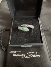 Thomas Sabo Ring Schlange TR2180-845-17-52 Größe 56 Türkis