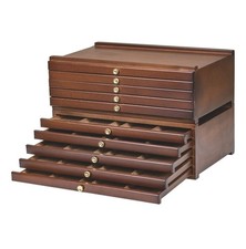 10-Drawer Art Supply Storage Organizer,Beech Wood Artist Storage Box with Remova