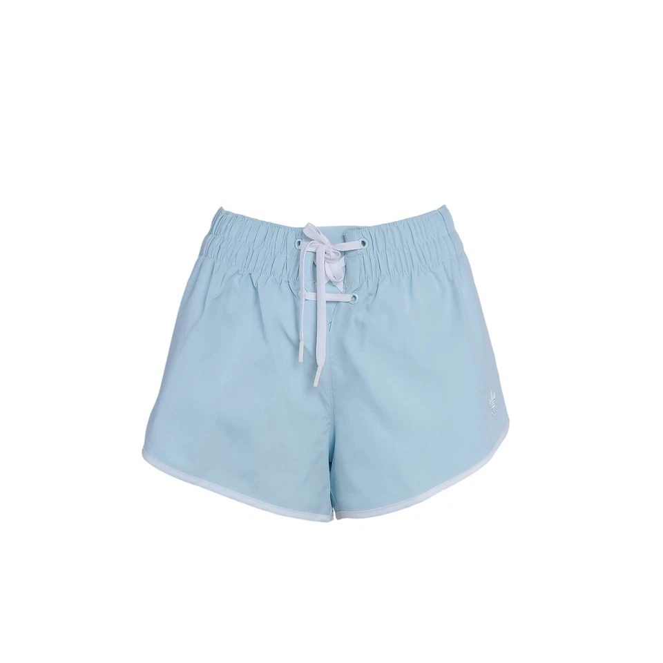 Adidas Short Femme Bleu Cordon de Serrage Taille Élastique HK5089 T34 XS - Photo 4/4
