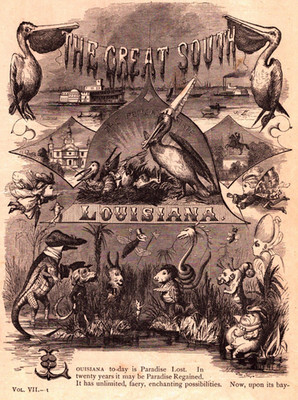 Pelican State-Cover-Scribner s Monthly Louisiana Art, November 1873 Original
