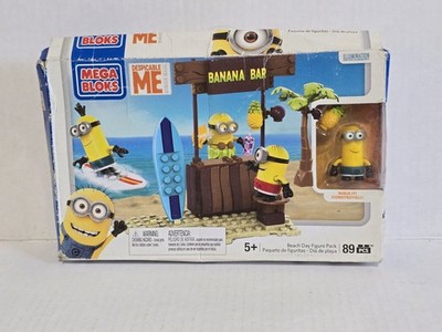 Mega Bloks Despicable Me Minion Made Banana Bar Beach Day Figure Pack