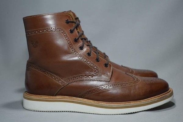 Herren Bally Stiefel Braun Leder 41