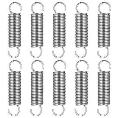 Feder Zugfeder Spiralfeder Edelstahl Doppelhaken Pack 10