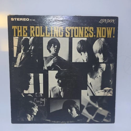THE ROLLING STONES, NOW! LP Vinyl Record - 1965 London Records PS 420 Vintage