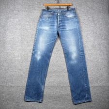 Vintage Levis 501xx Jeans Mens 34x38 (33x34) Blue Denim Button Fly Made in USA
