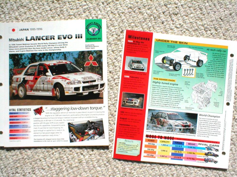 RALLY CARs / RACING BROCHURES Collection:Evo 2,037,Audi,Lancia,Quattro,Renault 5