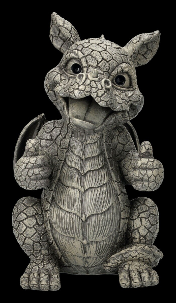 Garden Figure - Dragon All OK | Fantasy Decorative Figure Garden 25Cm