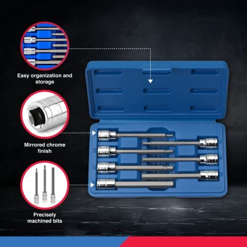 Neiko 10243A 3/8-Inch-Drive Extra-Long Assorted Styles , Pattern Names - Picture 21 of 22