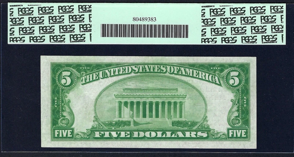 🇺🇸NY 1929 $5 TYPE-2  ♚♚MANHASSET,NEW YORK♚♚  PCGS EX FINE 45 PPQ  RARE NOTE!!! - Image 3 of 3