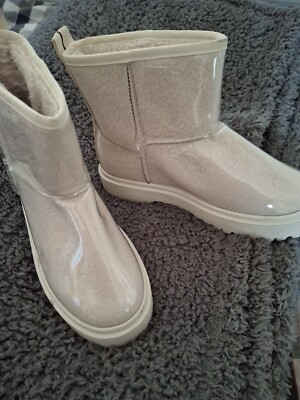 Steve Madden Boots Regen 40 Plüschgefüttert Creme Frühling