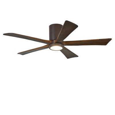 Atlas Irene 52 Inch Led Ceiling Fan Flush Mount Textured Bronze 5 Blades 1 Light 887958504947 Ebay