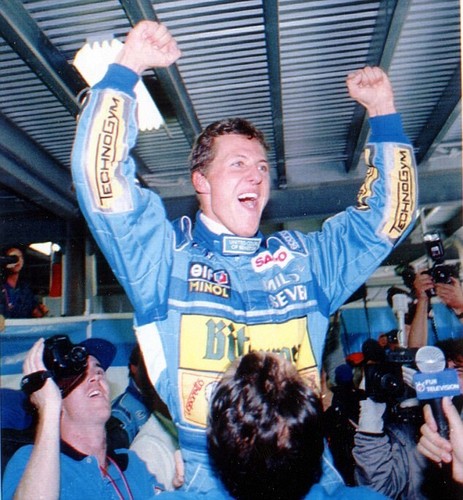 Figure 1/18 Michael Schumacher Benetton Renault 1994 + Podium World Champion F1 - Picture 6 of 11