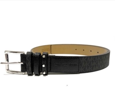 Michael Kors Leather Oversized Loop Monogram Belt M/L Michael Kors Leather Oversized Loop Monogram Belt M/L main image 4