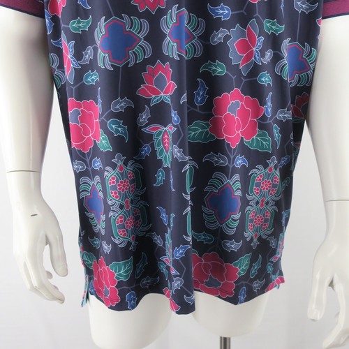 Greyson Golf Mountain Laurel Polo Shirt Mens Large Raven Blue - Picture 4 of 9