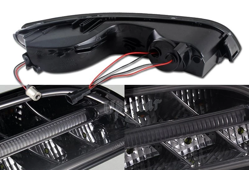 适用于 04-09 保时捷 911 997 烟雾外壳 DRL LED 转向信号保险杠灯 — 第 3/4 张图片